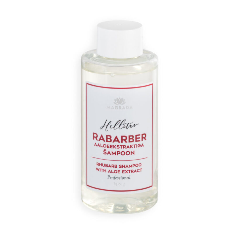 rhubarb shampoo natural magrada organic cosmetics mini product travel size product foaming